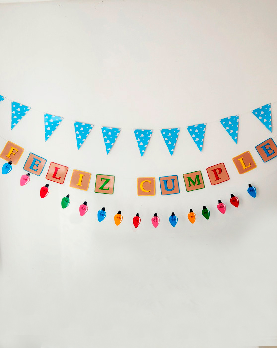 Set x3 Guirnaldas Toy Story + Feliz Cumple