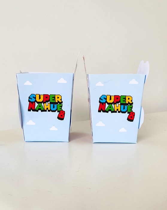 Pack x10 Cajitas Mario Bros para Golosinas o Pochoclos Souvenir Cumpleaños