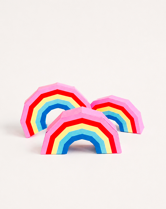 Cajitas arco iris pack x10